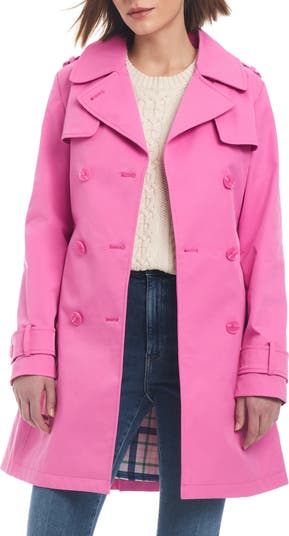 Kate spade pink trench coat best sale