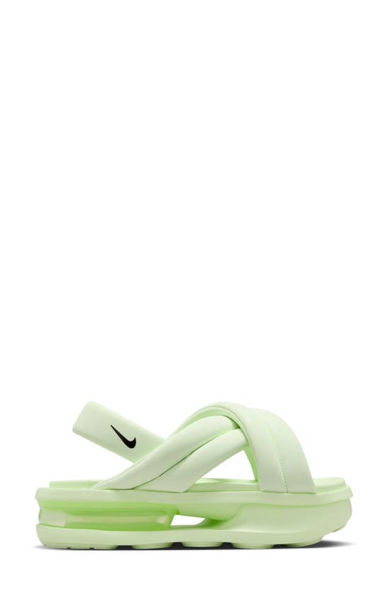 Shop Nike Air Max Isla Platform Sandal In Barely Volt/ Black/ Volt