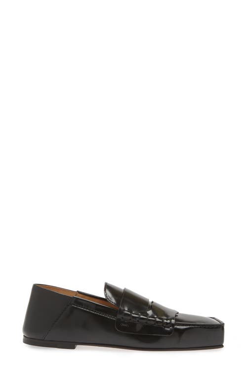 Shop Jacquemus Carré Penny Loafer In Black