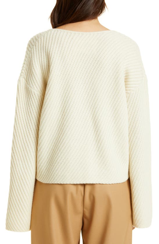 By Malene Birger Off-white Hamie Sweater In Soft White | ModeSens