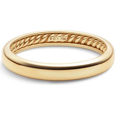 David Yurman Dy 18K Gold Classic Band Ring
