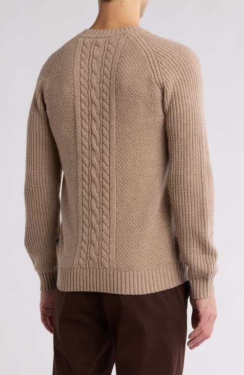 Rodd & Gunn Jacobs Town Cable Stitch Sweater In Oatmeal