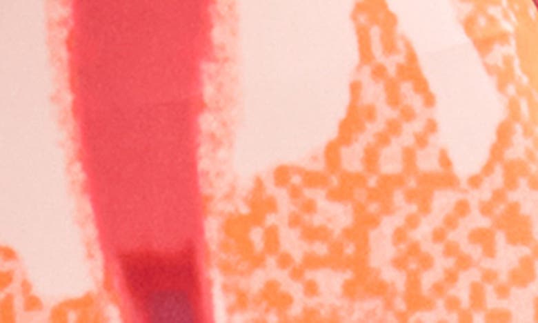 Desigual Out-of-focus Midi Slip Dress In Orange