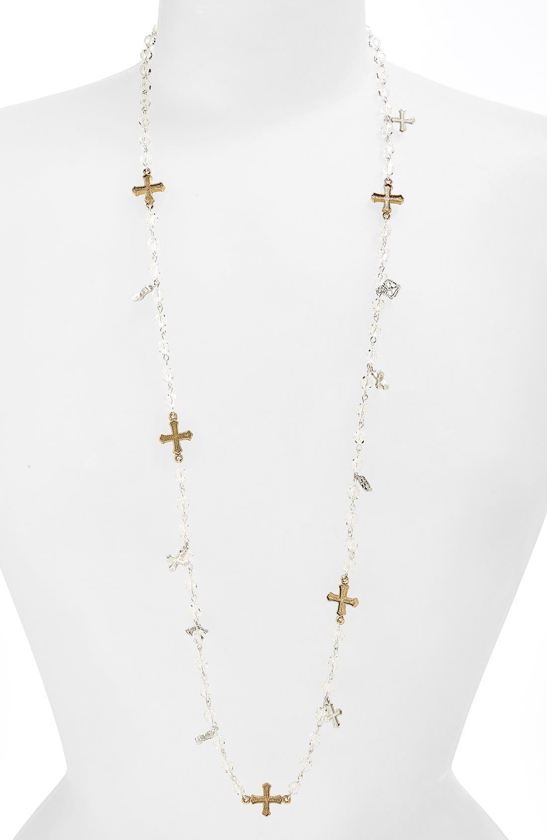 Virgins Saints & Angels 'Pax' Multi Cross Necklace Nordstrom