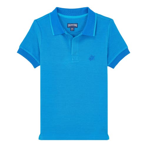 VILEBREQUIN VILEBREQUIN KIDS' COTTON TWO TONE POLO SHIRT 