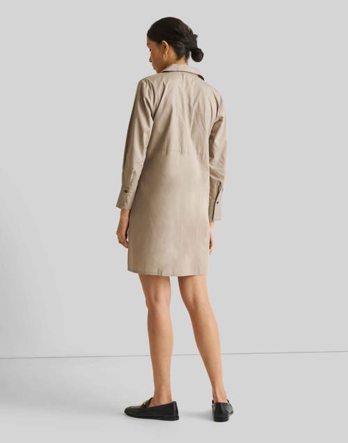 Reistor Front Twist Dress In Ecru