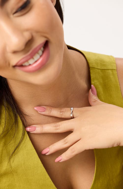 Ana Luisa Eliora Silver Band Ring In Silver