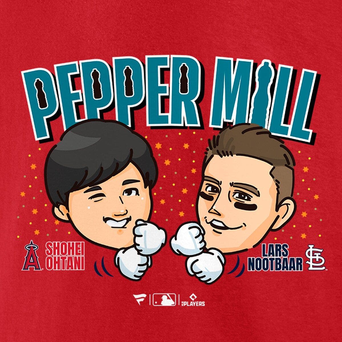 FANATICS Men's Fanatics Branded Red Shohei Ohtani x Lars Nootbaar