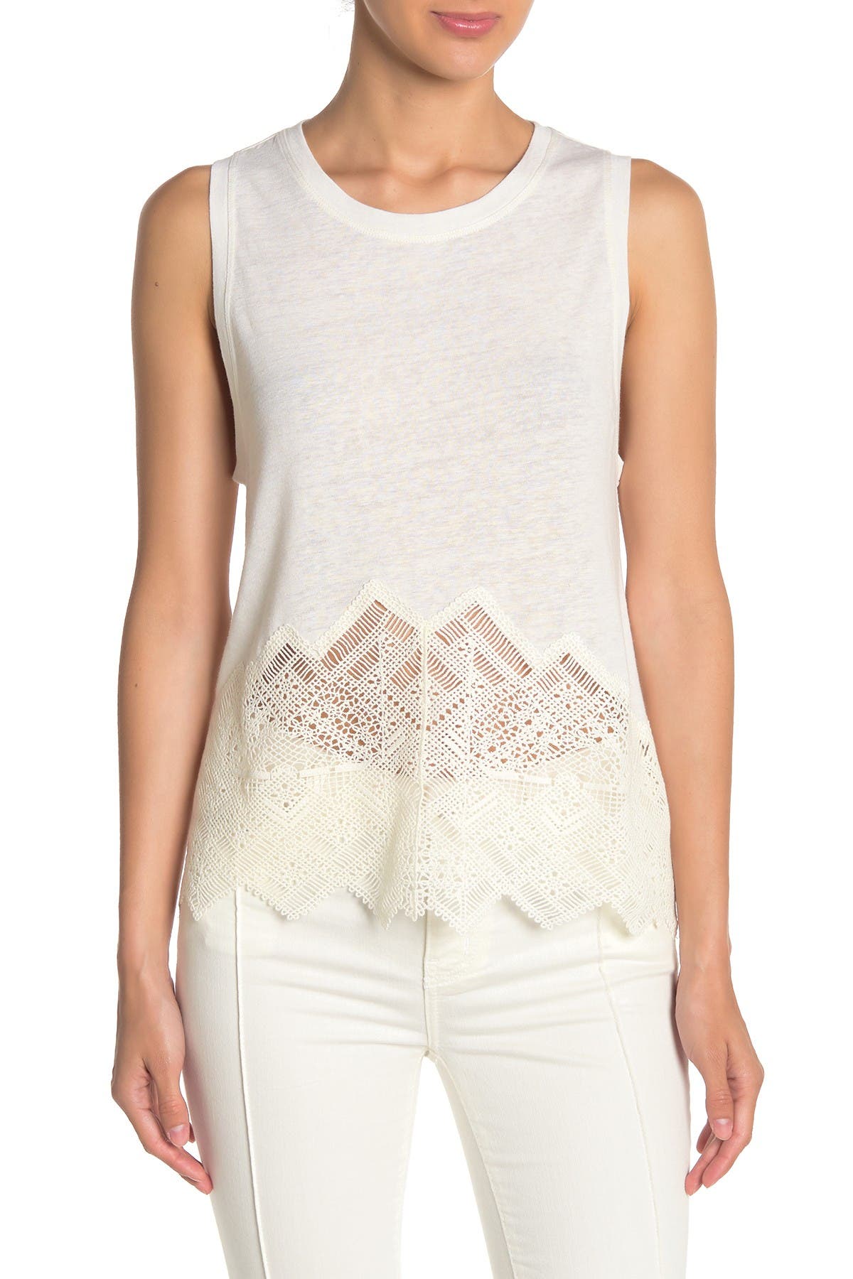 bcbg crochet top