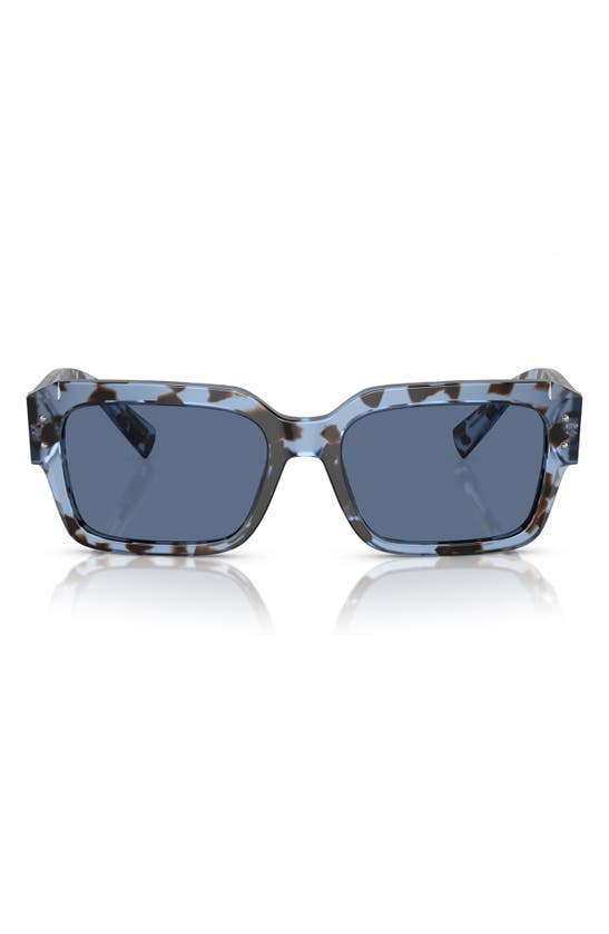 Shop Dolce & Gabbana Dolce&gabbana 56mm Square Sunglasses In Hava Blue