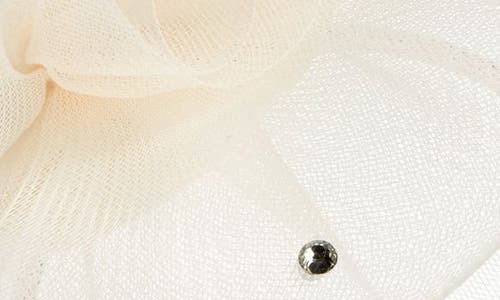 Lele Sadoughi Floral Veil Fascinator In Ivory