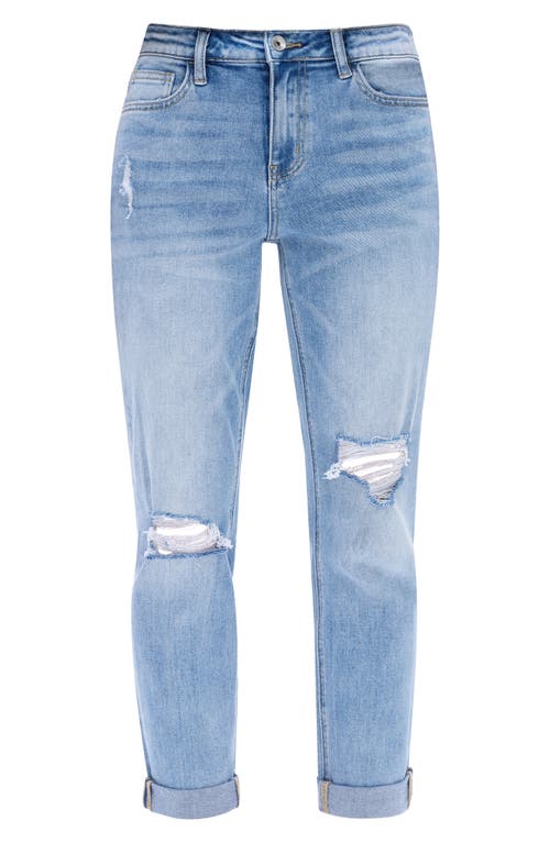 Bayeas High Rise Distressed Relaxed Boyfriend Jeans In Southern
