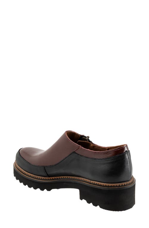 Bueno Amelia Zip-up Loafer In Bordeaux Patent