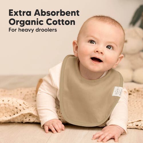 Keababies 8-pack Baby Drool Bibs In Terracotta