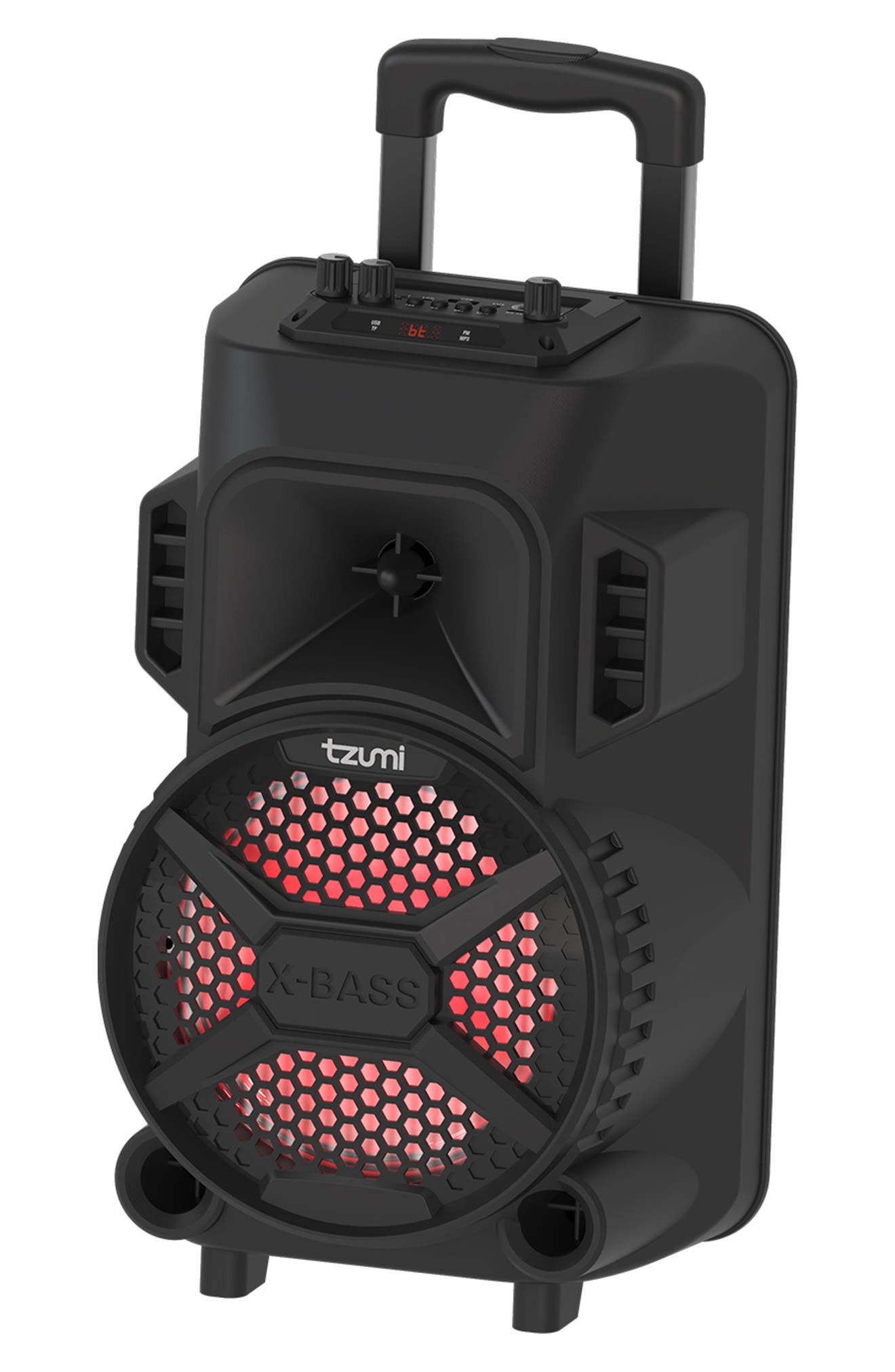 tzumi mega bass led jobsite speaker