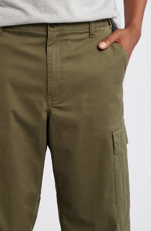 Shop Bp. Baggy Cotton Stretch Twill Cargo Pants In Olive Night