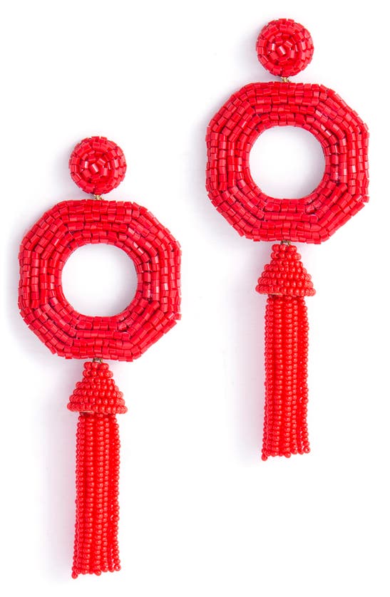 DEEPA GURNANI ISHA TASSEL DROP EARRINGS
