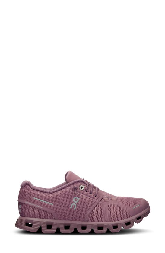 On Cloud 5 Running Shoe In Fig/ Quartz