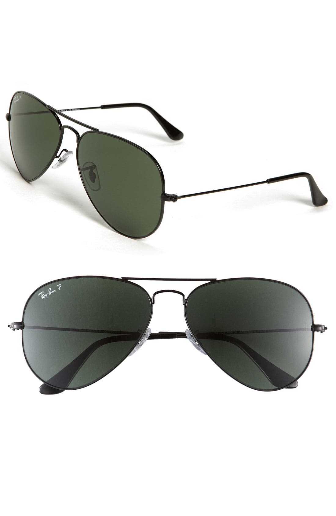 RayBan 62mm Polarized Aviator Sunglasses Nordstrom