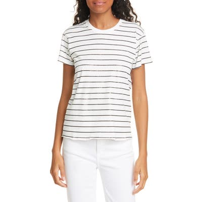 Atm Anthony Thomas Melillo Schoolboy Stripe Tee, Black