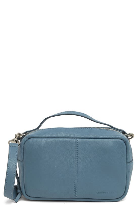 Lucky Brand Feyy Leather Crossbody Bag In Coronet Blue