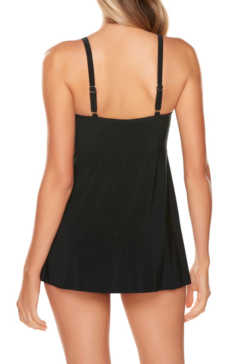 Miraclesuit<sup>®</sup> Twisted Sister Adora Skirted One-Piece Swimsuit, Alternate, color, Black