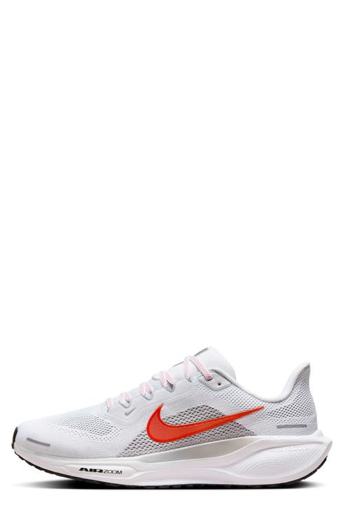 Shop Nike Air Zoom Pegasus 41 Running Shoe In White/wolf Grey/black