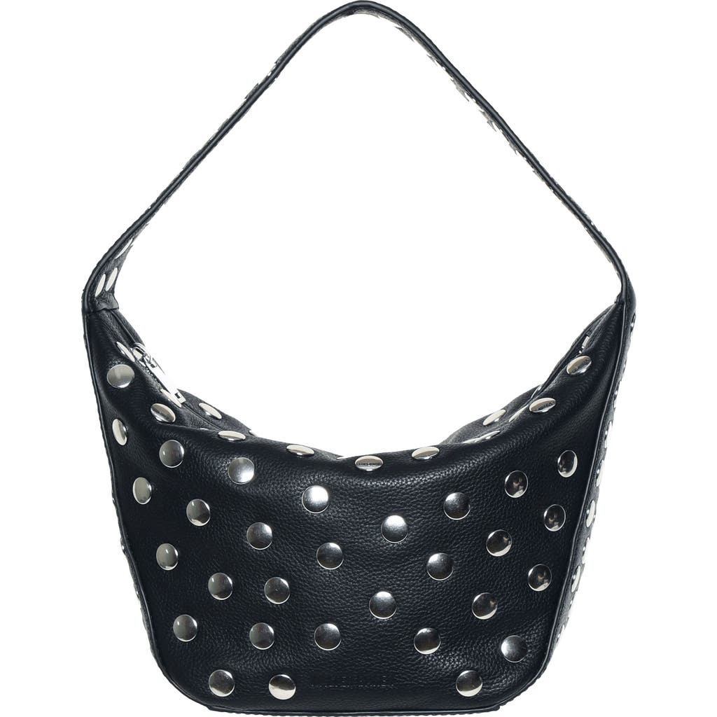 Walter Baker Hendrix Stud Leather Shoulder Bag In Black
