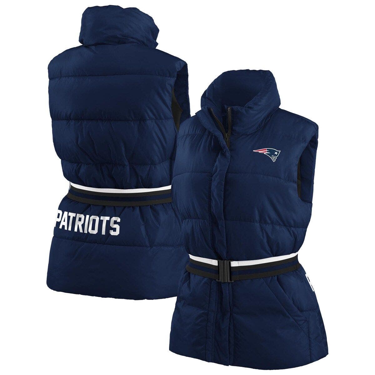 New England Patriots WEAR By Erin Andrews Women's Half-Zip Jacket - Navy