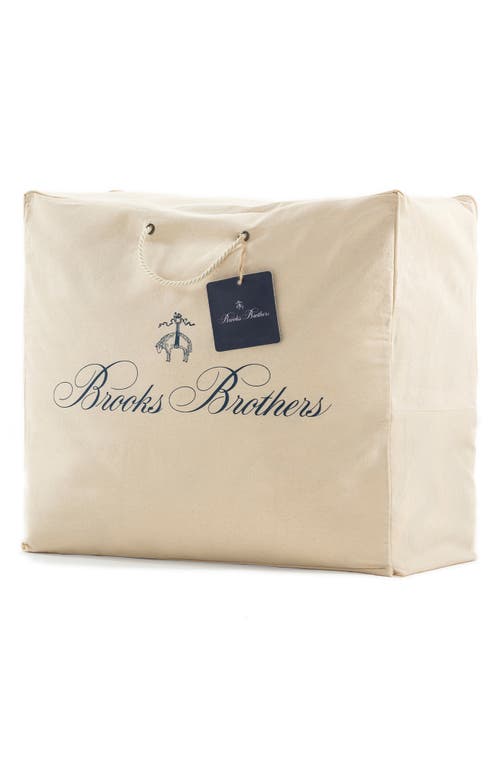 Brooks Brothers Turkish Cotton Blend Comforter In White