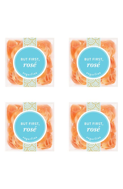 sugarfina But First, Rosé Set of 4 Candy Cubes in Blue at Nordstrom