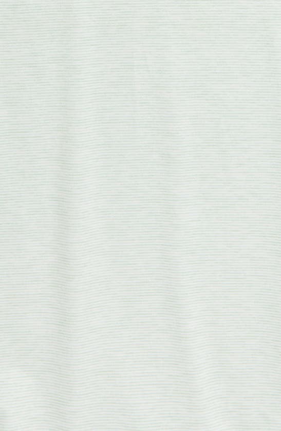 Johnston & Murphy Kids' Micro Stripe Polo In Green