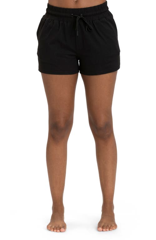 Jeanine Luxe Jersey Shorts in Black