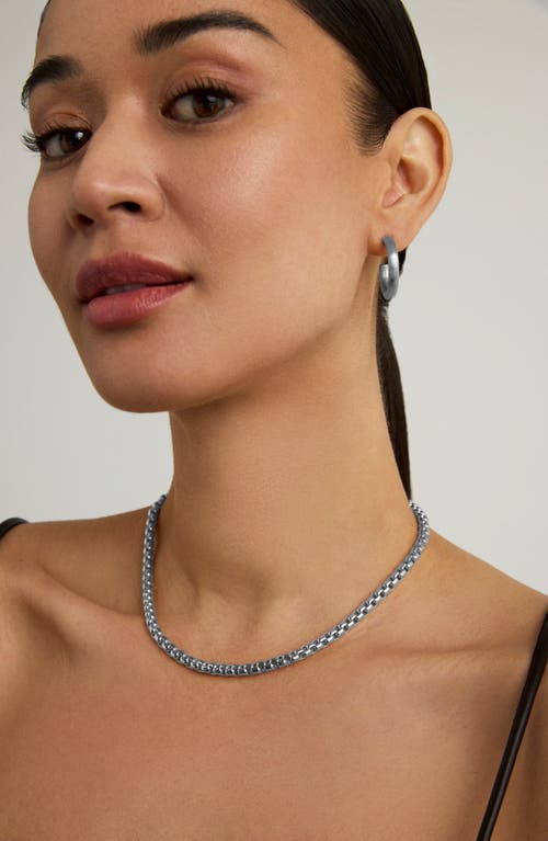 Shop Dean Davidson Softbox Chain Necklace In Silver