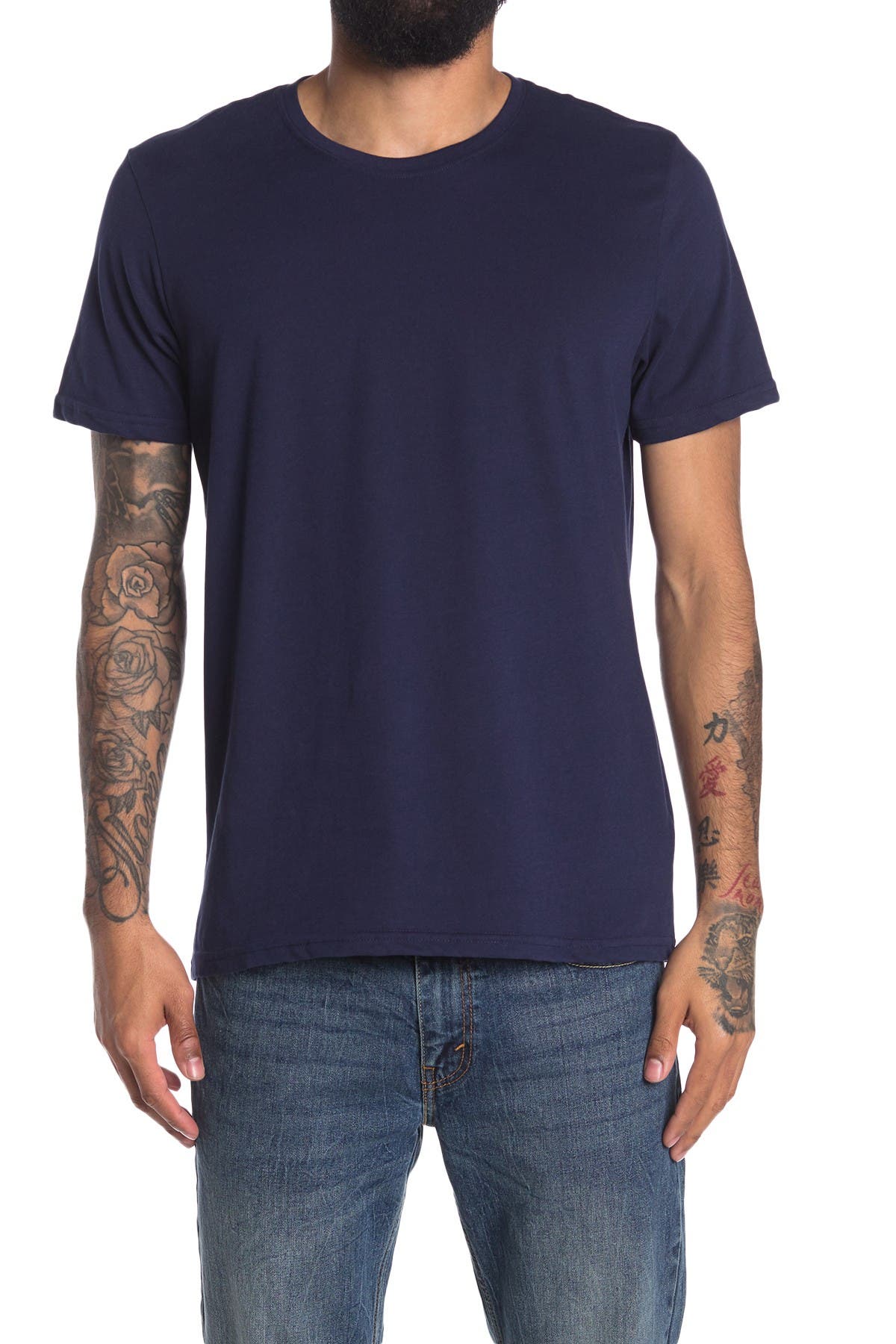 Abound Short Sleeve Crewneck T-shirt In Dark Blue