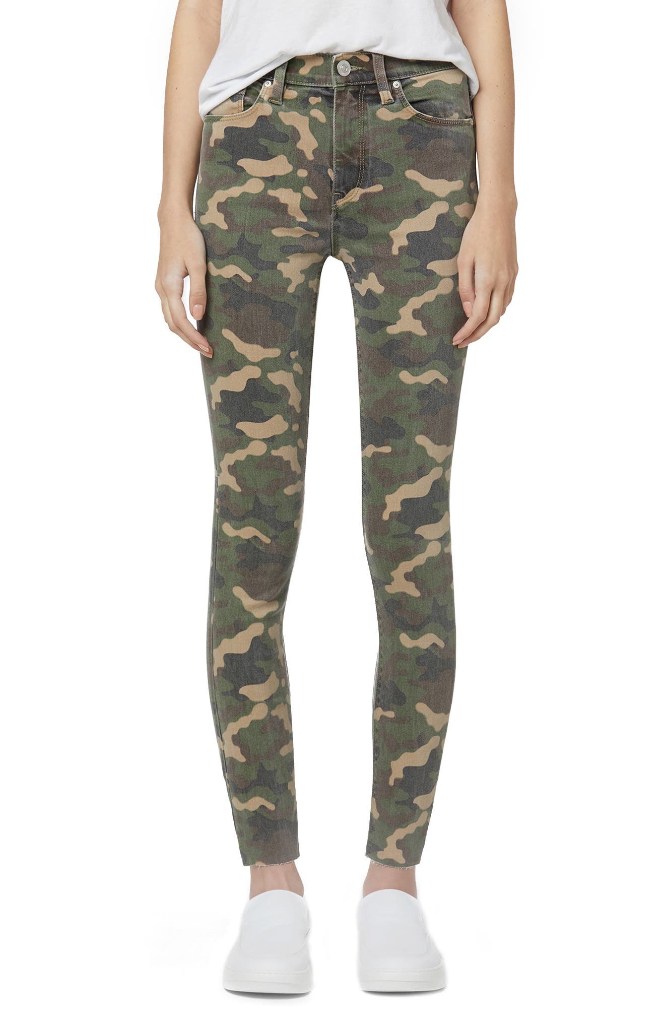 High waisted camo jeans Clearance