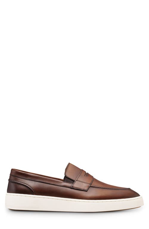 Allen Edmonds Rand Penny Slip-on Sneaker In Chili