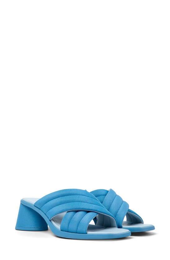 Camper Kiara Slide Sandal In Medium Blue
