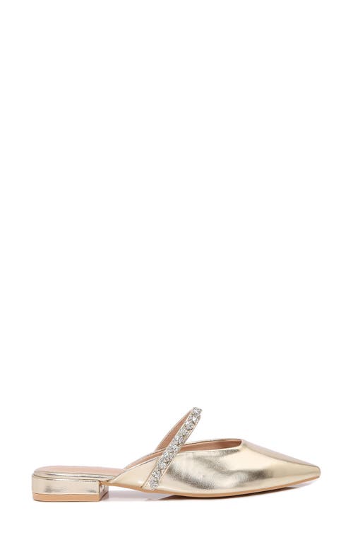 BERNESS BERNESS ESSENCE RHINESTONE POINTED TOE MULE 