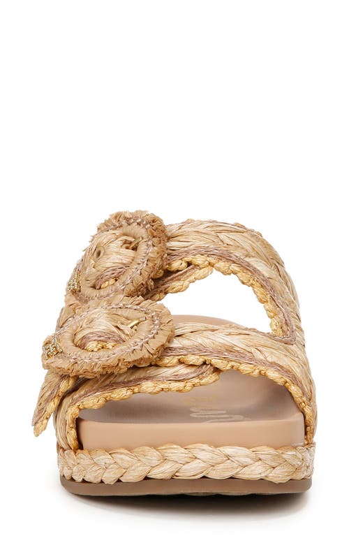 Sam Edelman Reina Braided Platform Sandal Beechwood Multi Raffia In Beechwood Multi