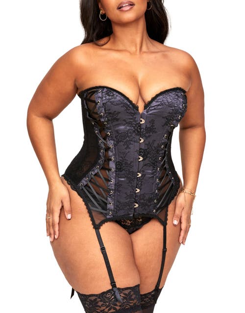 Adore Me Aurora Boned Corset & Thong Set at Nordstrom