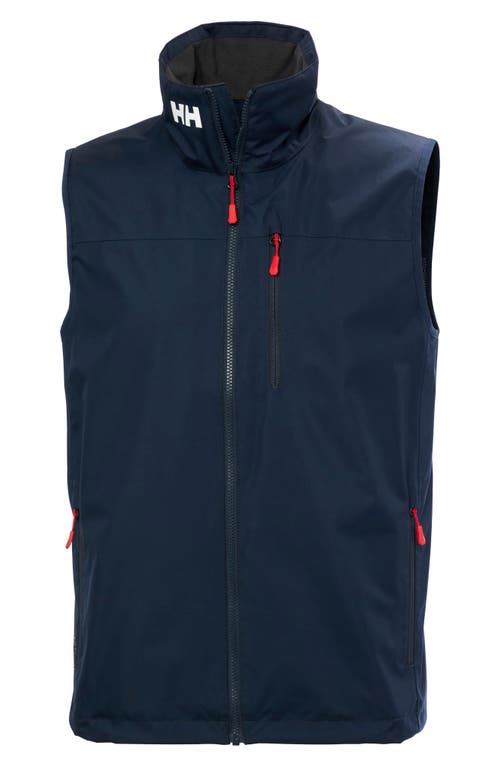 Shop Helly Hansen Crew 2.0 Waterproof Sailing Vest In Navy