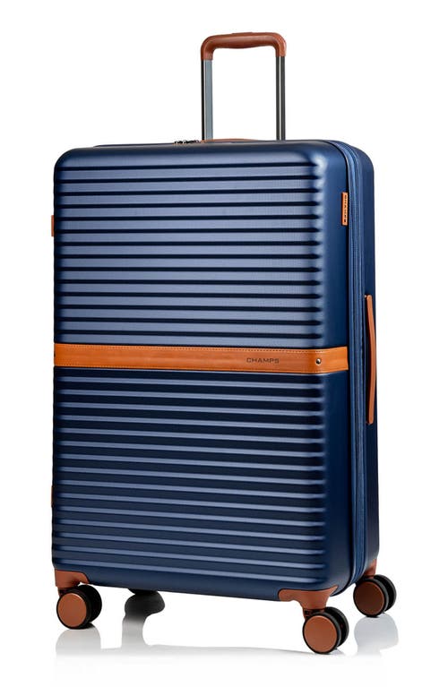 Champs Vintage Ii 28-inch Hardside Spinner Luggage In Navy