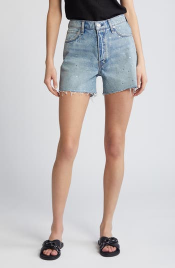 RAG & BONE RAG & BONE RHINESTONE CUTOFF DENIM SHORTS