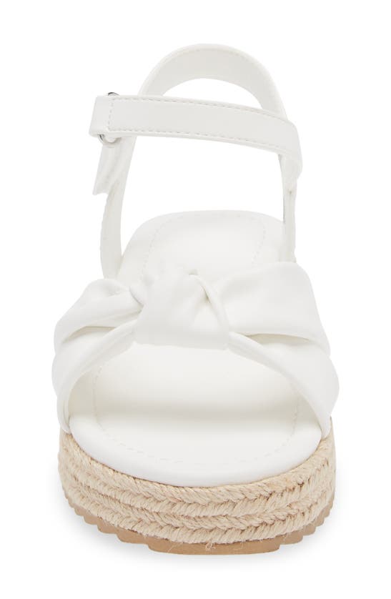 Shop Nordstrom Kids' Bren Espadrille Wedge Sandal In White