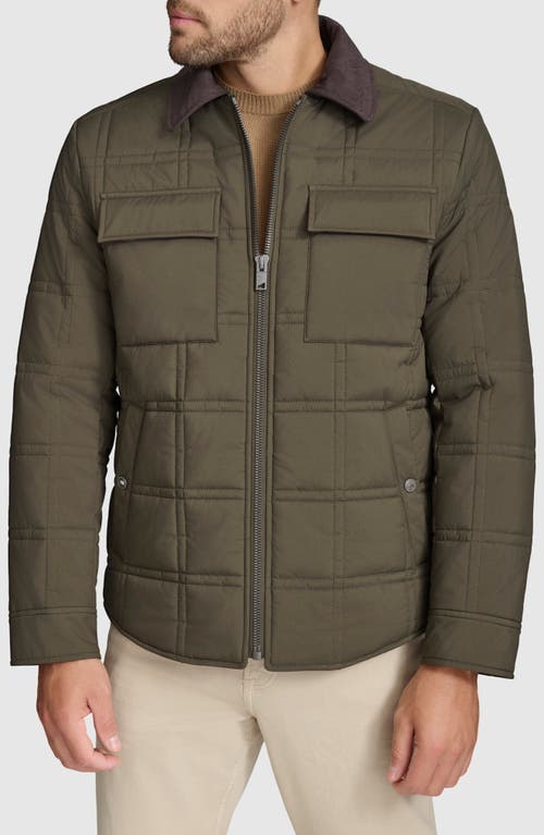 Shop Andrew Marc Hudson Quilted Jacket In Jungle