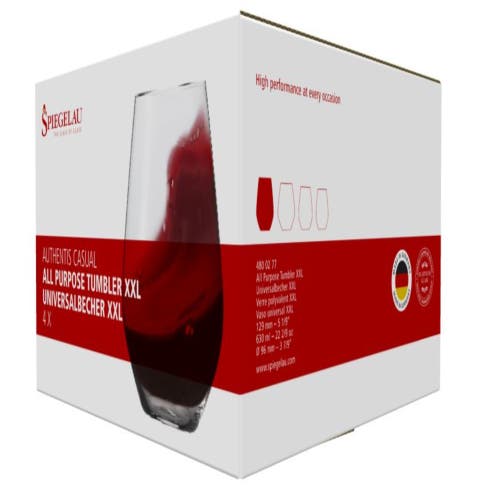 SPIEGELAU SPIEGELAU AUTHENTIS ALL PURPOSE TUMBLER SET OF 4