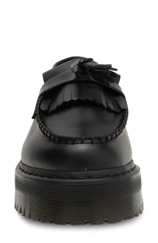 Dr. Martens' Vegan Adrian Felix Platform Tassel Loafers Shoes In Black