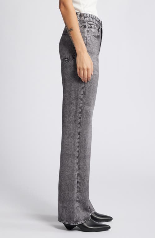 Shop Rag & Bone Miramar Shea Relaxed Straight Cotton Terry Sweatpant Jeans In Raven