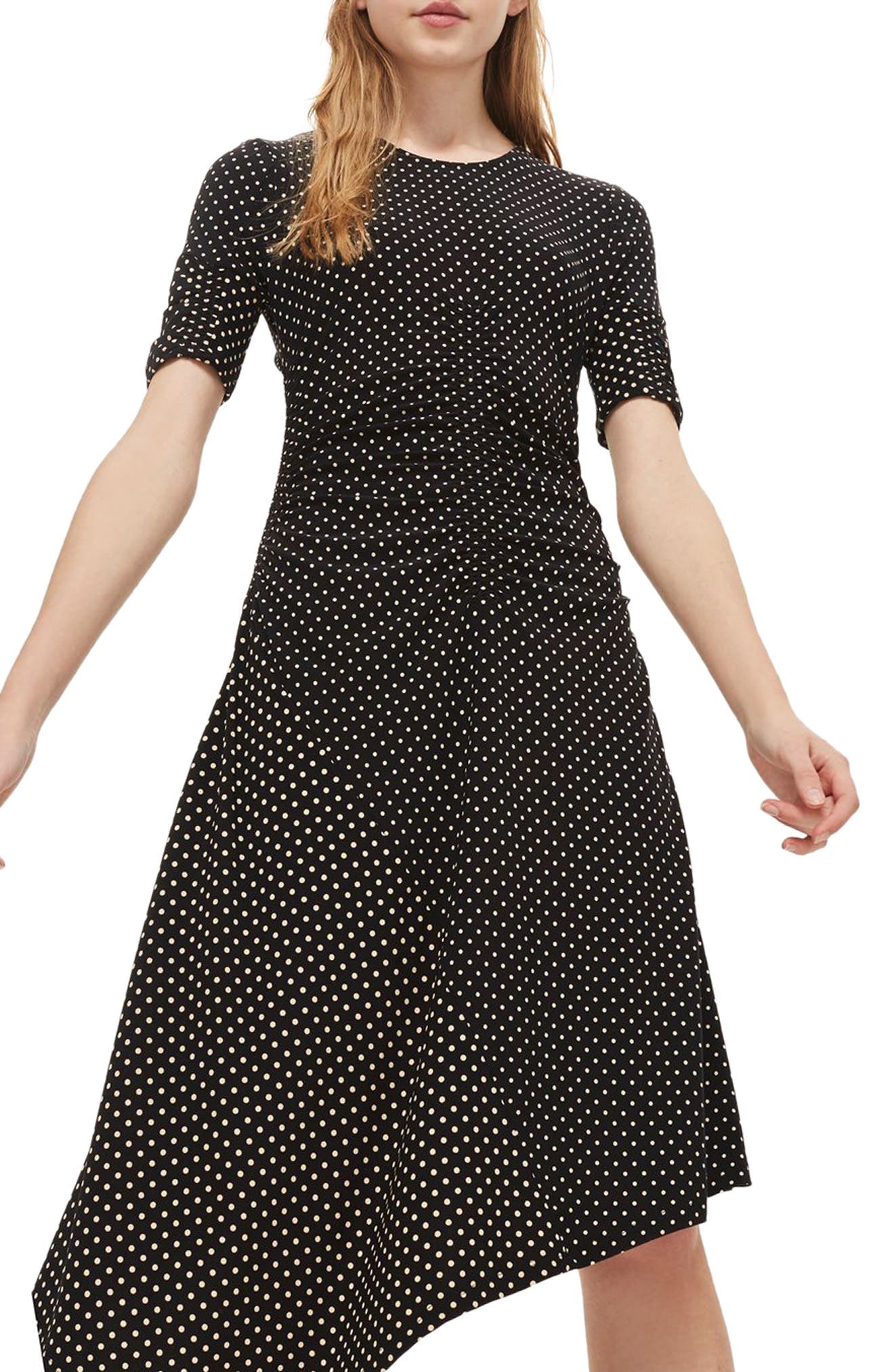 topshop polka dot dress